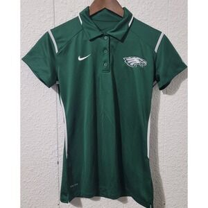 Nike Dri Fit Polo Shirt, Womens, Philadelphia Eagles, Green, Small